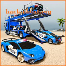 US Police Transporter Truck: Car Driving Games icon