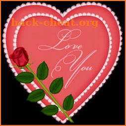 Valentine's day photo stickers icon