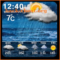 Weather Forecast 2018 & Live Radar, Widget icon