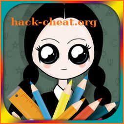 Wednesday Addams Coloring Book icon