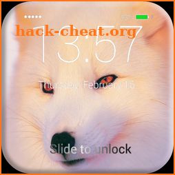 White Fox Lock Screen icon