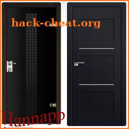 wooden door design icon