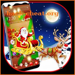 Wooden Merry Christmas theme icon