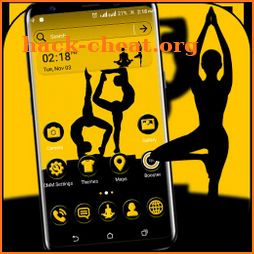 Yoga Yellow Black Theme icon