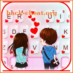 Young Couple Love Keyboard Theme icon