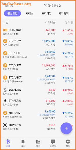 코인나우 - 가상화폐 시세정보/알림 (암호화폐) screenshot