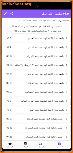 قبولي -  جامعات العراق screenshot