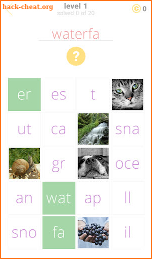 1 Clue: Words and Syllables screenshot