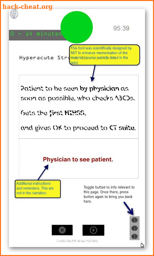 1 Stroke Care in ED screenshot