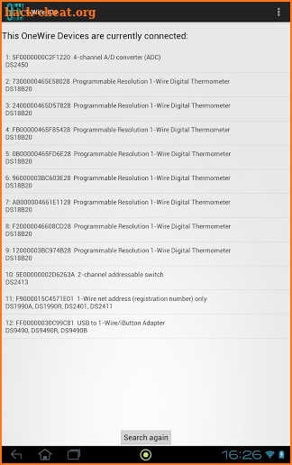 1-Wire-IDs (One Wire IDs) screenshot