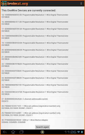 1-Wire-IDs (One Wire IDs) screenshot