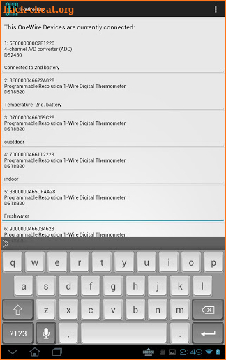 1-Wire-IDs (One Wire IDs) screenshot