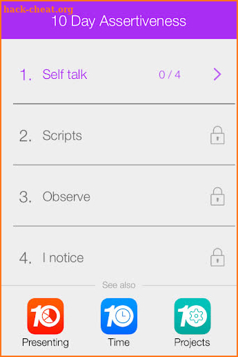 10 Day Assertiveness screenshot