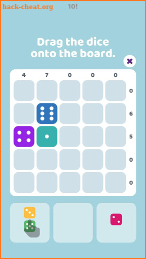 10! Dice - Fun Math Puzzle screenshot