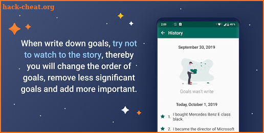 10 goals PRO - method of achieving goals screenshot