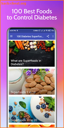 100 Diabetes Superfoods Pro screenshot