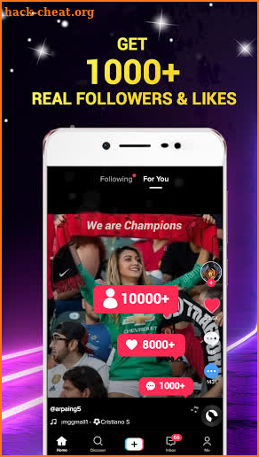 1000 Followers - Get tiktok followers & real likes screenshot