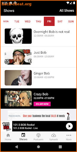 101.5 Bob Rocks screenshot