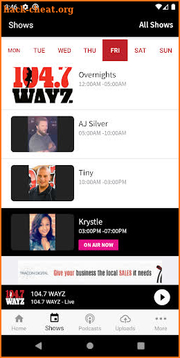 104.7 WAYZ screenshot