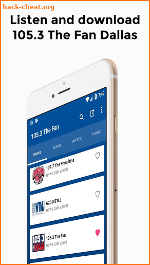 105.3 The Fan Dallas Sports Radio Station Usa screenshot
