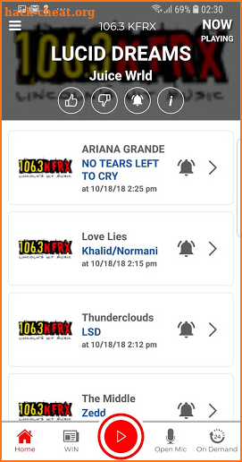 106.3 KFRX screenshot