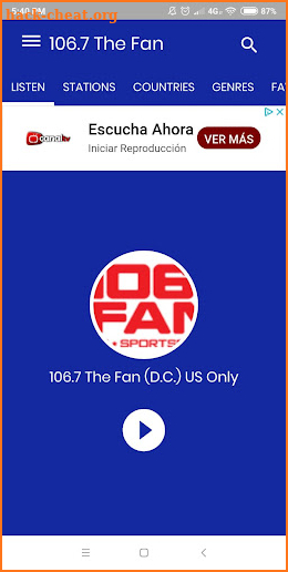 106.7 The Fan DC screenshot