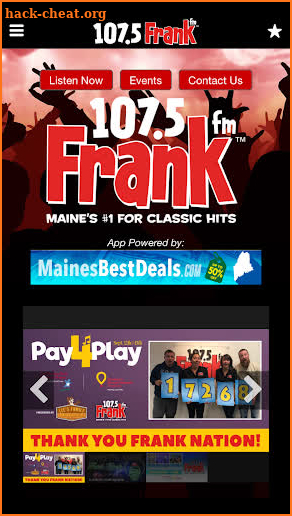 107.5 FRANK FM screenshot