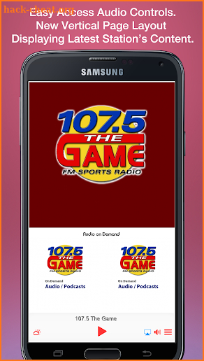 107.5 The Game screenshot