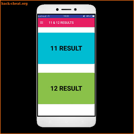 11 & 12 RESULTS screenshot