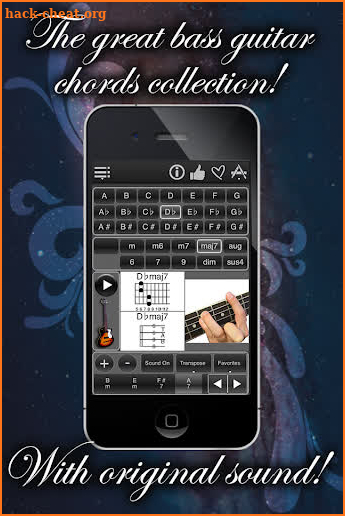120 Bass Guitar Chords screenshot