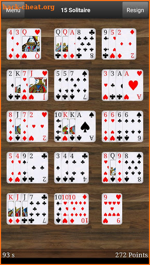 15 Solitaire screenshot