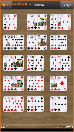 15 Solitaire screenshot