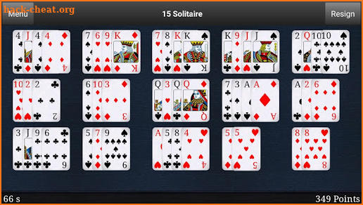 15 Solitaire screenshot