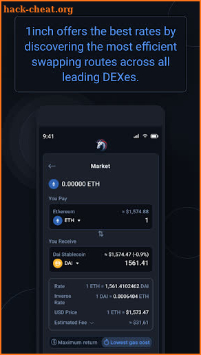 1inch - DeFi Wallet screenshot