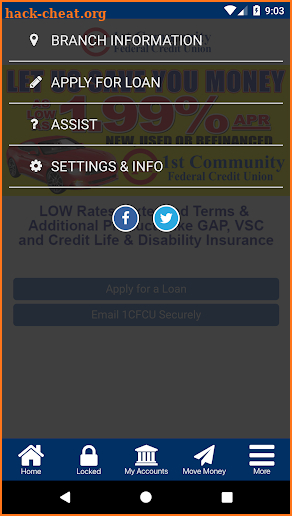 1st Community FCU screenshot