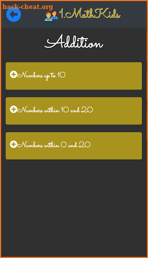 1st grade math app - Addition up to 20 training screenshot