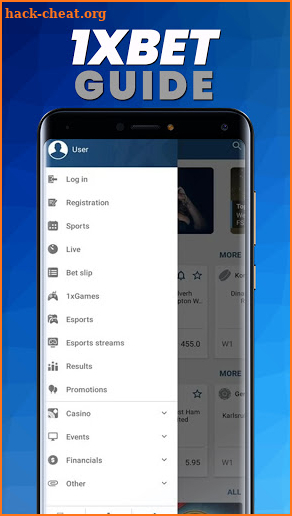 1XBET App for Android Guide screenshot