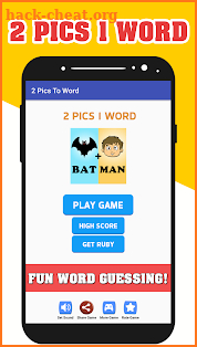 2 Pics To Word - 2 Pics 1 Word - Fun Word Guessing screenshot