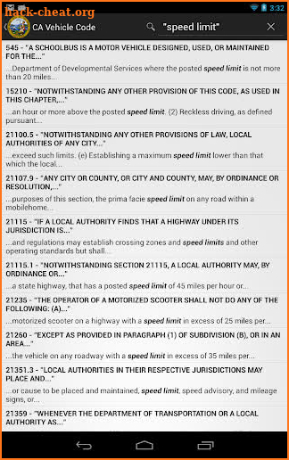2016 CA Vehicle Code screenshot