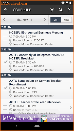 2018 ACTFL Annual Convention screenshot