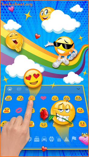 2018 New Emoji Keyboard Theme screenshot