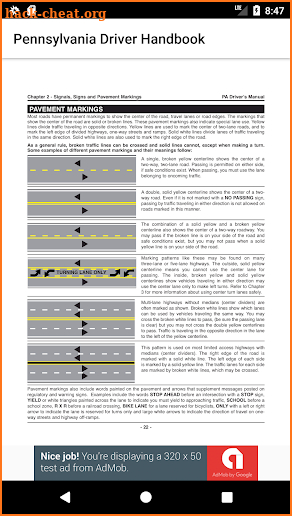 2018 PENNSYLVANIA DRIVER HANDBOOK DMV screenshot