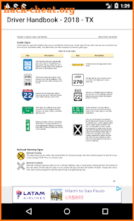 2018 TEXAS DRIVER HANDBOOK DPS screenshot