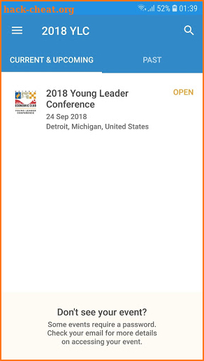 2018 Young Leader Conference screenshot