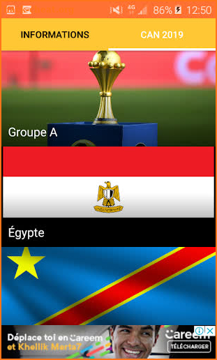 2019 Africa Cup of Nations screenshot