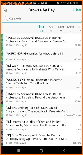 2019 ASCO Annual Meeting screenshot