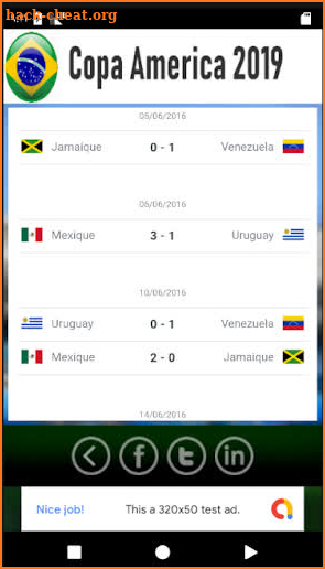 2019 Copa América screenshot