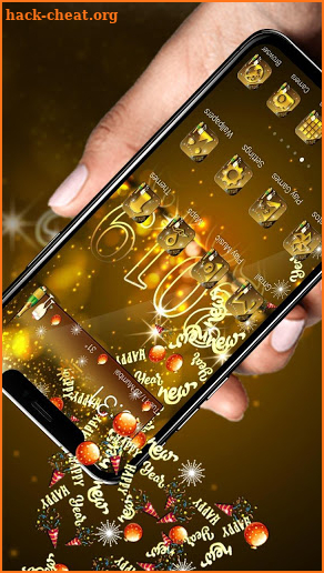 2019 Golden Shiny Celebration New Year Gravity The screenshot