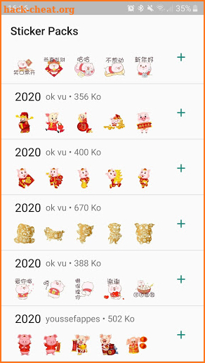 2020 Chinese New Year CNY Stickers screenshot