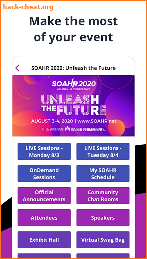 2020 SOAHR screenshot